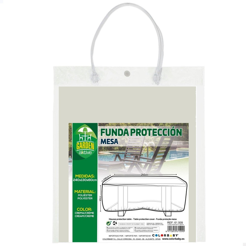 Cobertura impermeável para mesa de jardim 240x130x60 cm Aktive Garden - 8