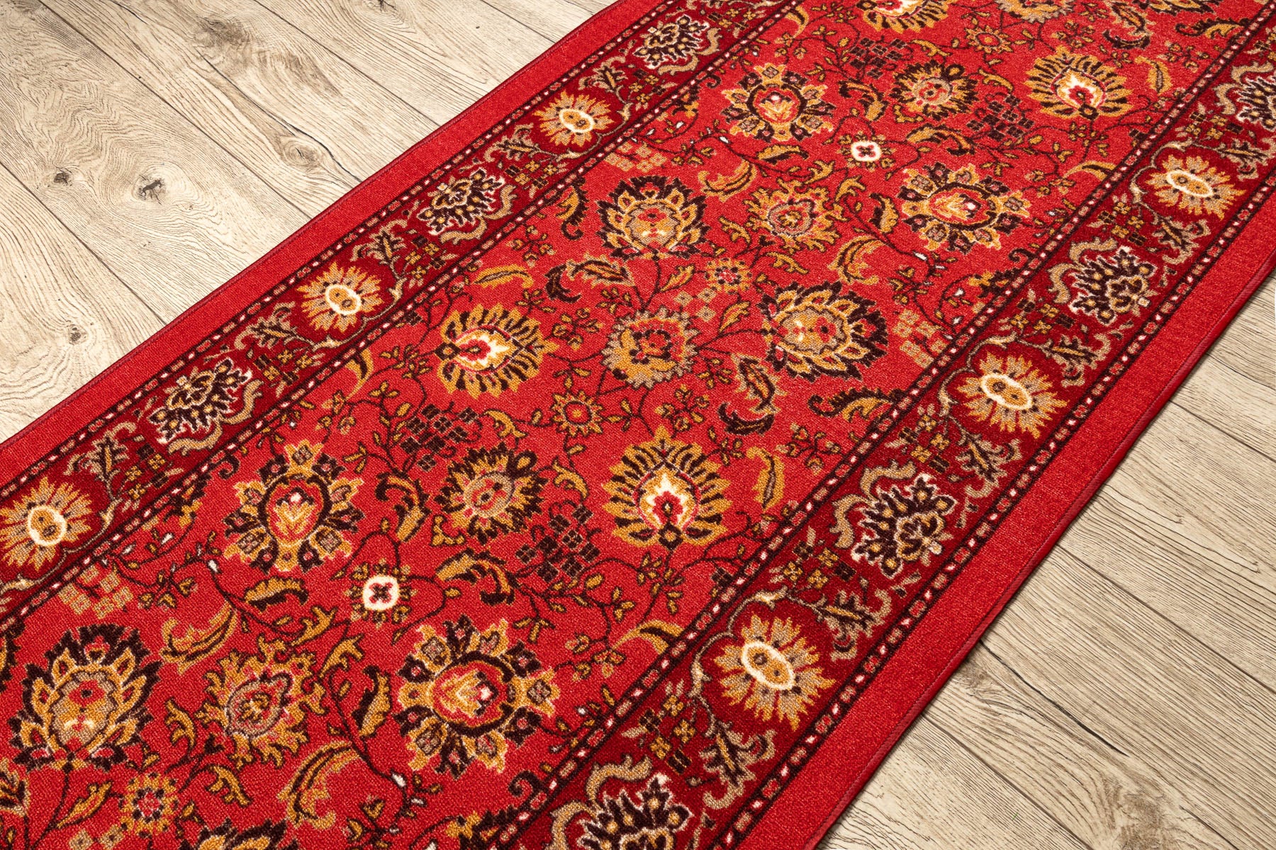 Passatoia antiscivolo TRADYCJA Tradizione rossa gomma 110cm 110x130 cm - 4