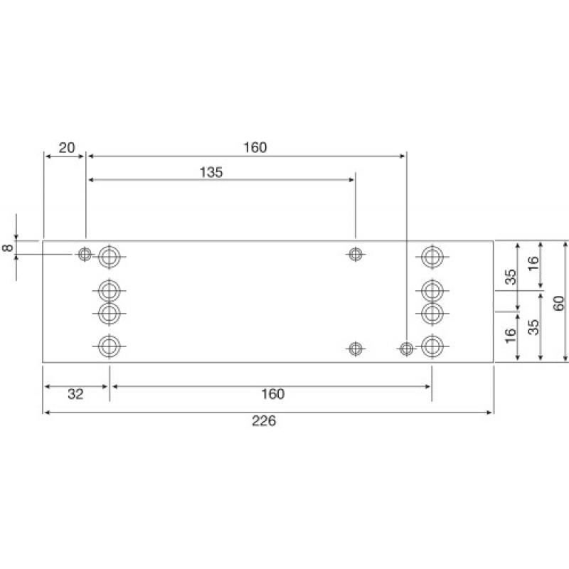 Plaque de montage pour TS4000 et TS5000 GEZE - Blanc - 068627 - 4