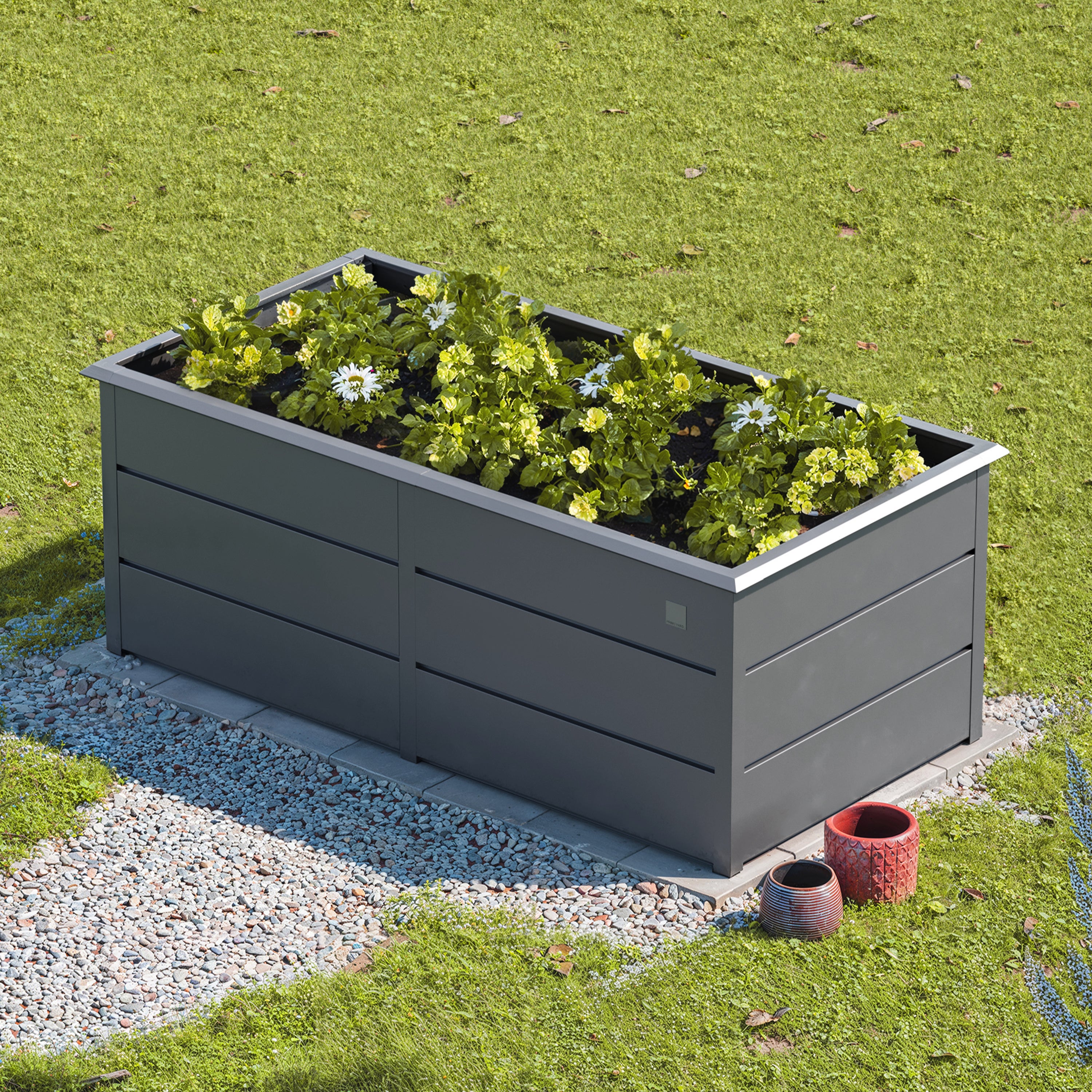 PRIMEYARD LILLY Bac surélevé acier galvanisé 200x100x78 cm - ergonomique - 3