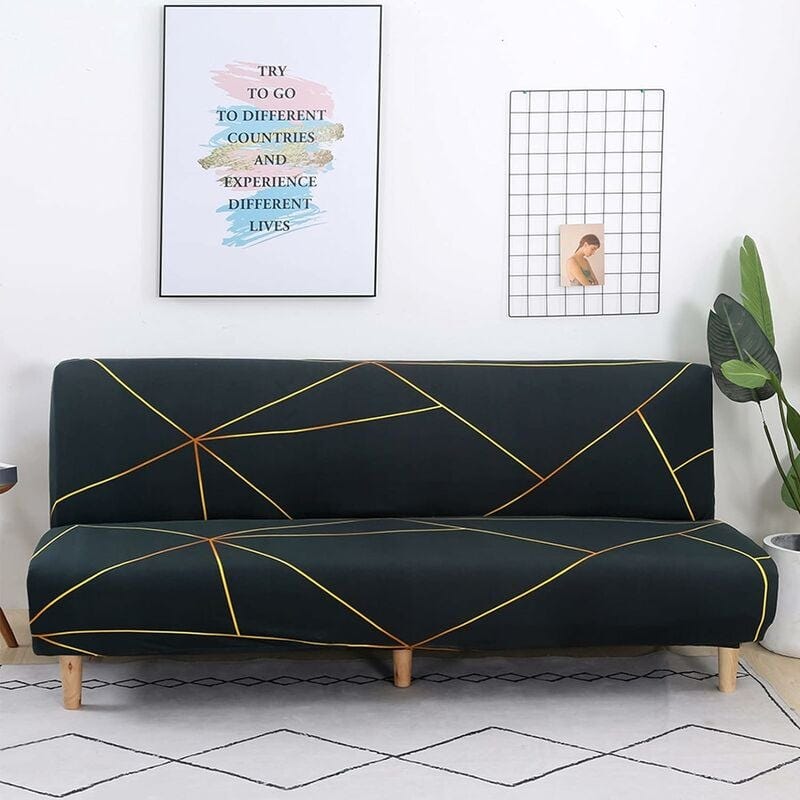 TOPCHANCES Housse de canapé sans accoudoirs en Velours Extensible, Housse de canapé-lit 2 à 3 Places Pliable en élasthanne pour Salon, Animaux domestiques, Enfants (B1 TOPCHANCES Housse de canapé sans accoudoirs en Velours Extensible, Housse de canapé-lit 2 à 3 Places Pliable en élasthanne pour Salon, Animaux domestiques, Enfants (B1
