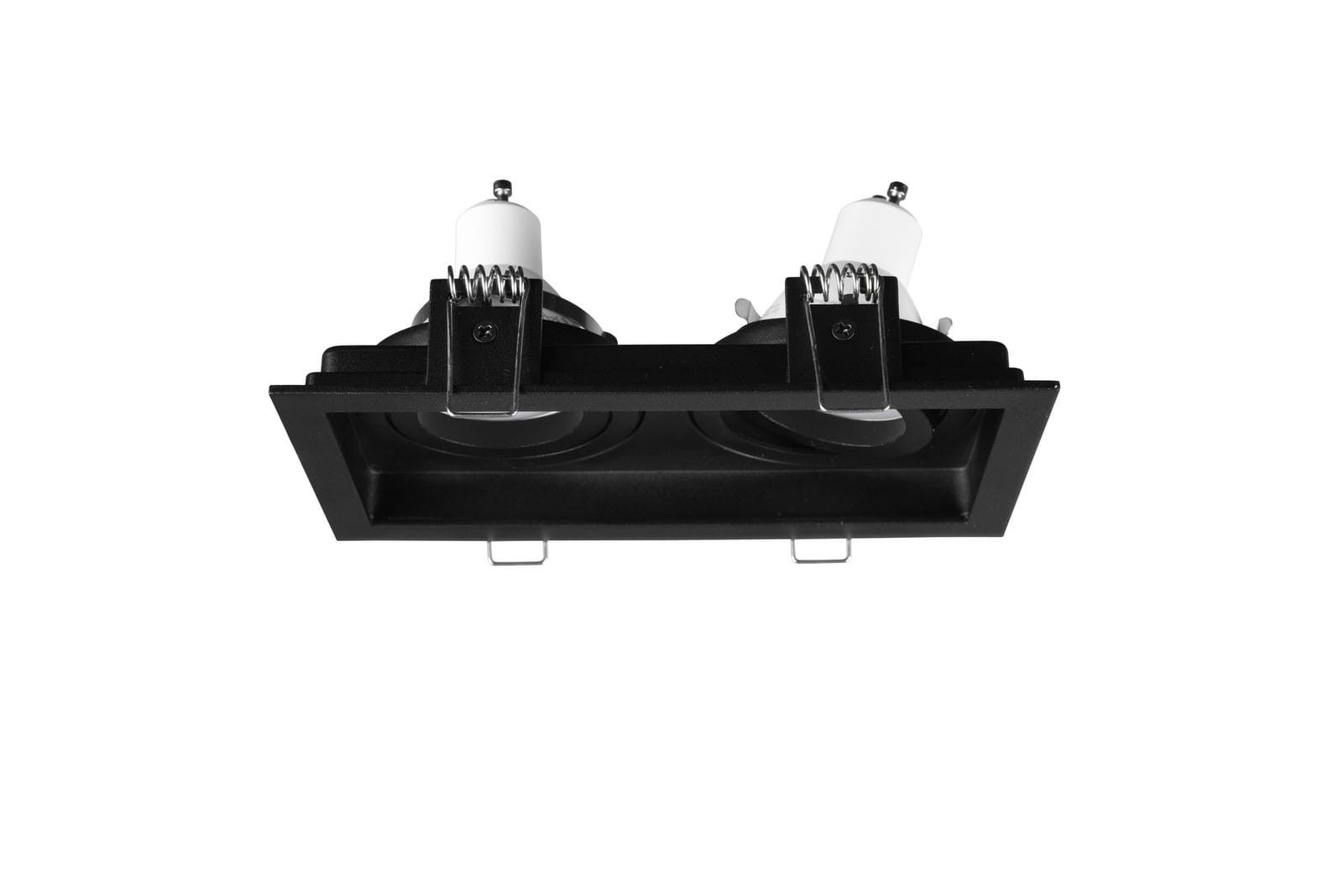 Oprawa sufitowa wpuszczana podtynkowa Kenai czarna 2xGU10x15W prostokątna ruchoma IP20 wym: 17,2 x 9,2 cm metal Trio - 3