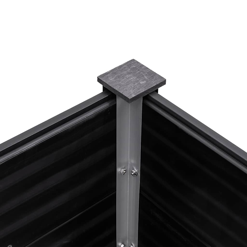 vidaXL Lit surélevé de jardin 200x100x91 cm WPC Gris - 5