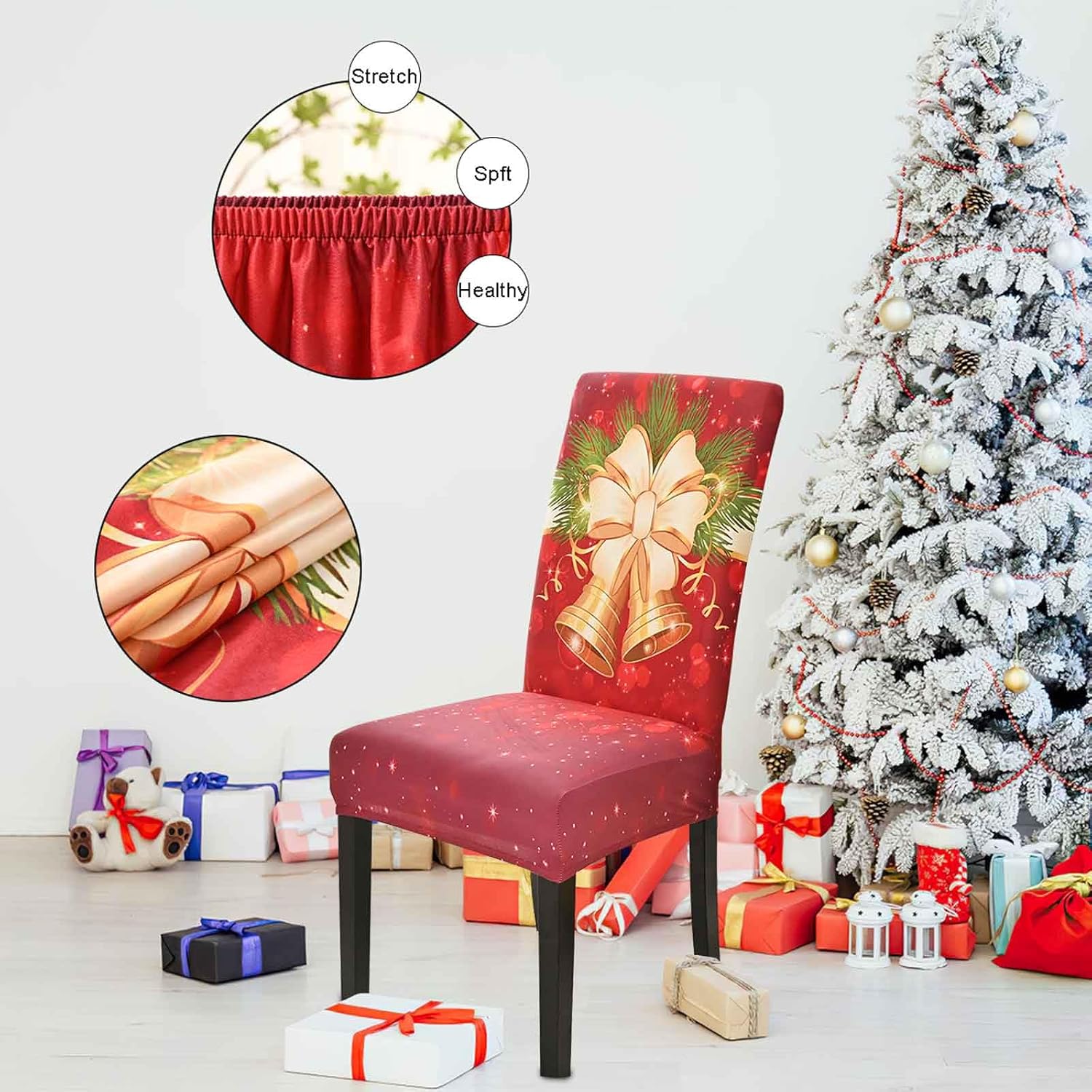 Housses De Chaise Père Noël - Hem - Housses De Chaise 73x45 Cm Hxb - Décoration De Noël