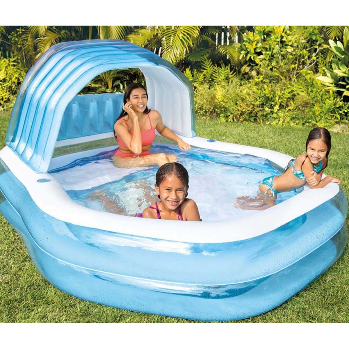 Piscina Gonfiabile Famiglia 305x183 Cm - Per Bambini E Adulti