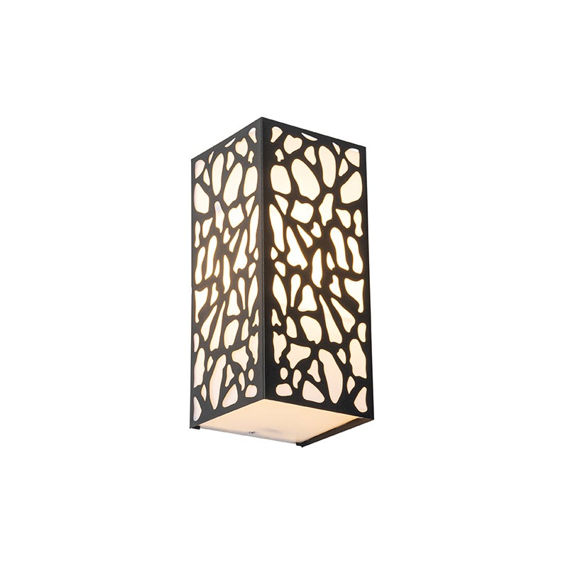 Qazqa classic-antique lampa ścienna zewnętrzna IP44 do ogród - Nicole - czarny, max. 20w, kompatybilny z żarówką LED, e27