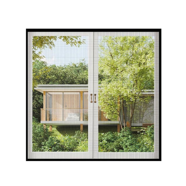 Mosquitera para ventana de 100 x 150 cm — Malla antinsectos y protector de seguridad para gatos — Instalación con velcro (sin taladros) — Negro