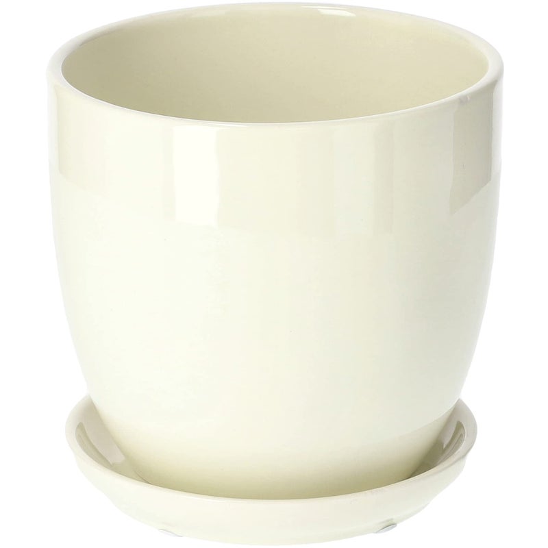 Doniczka 15cm donica osłonka ceramiczna podstawka - KOTARBAU