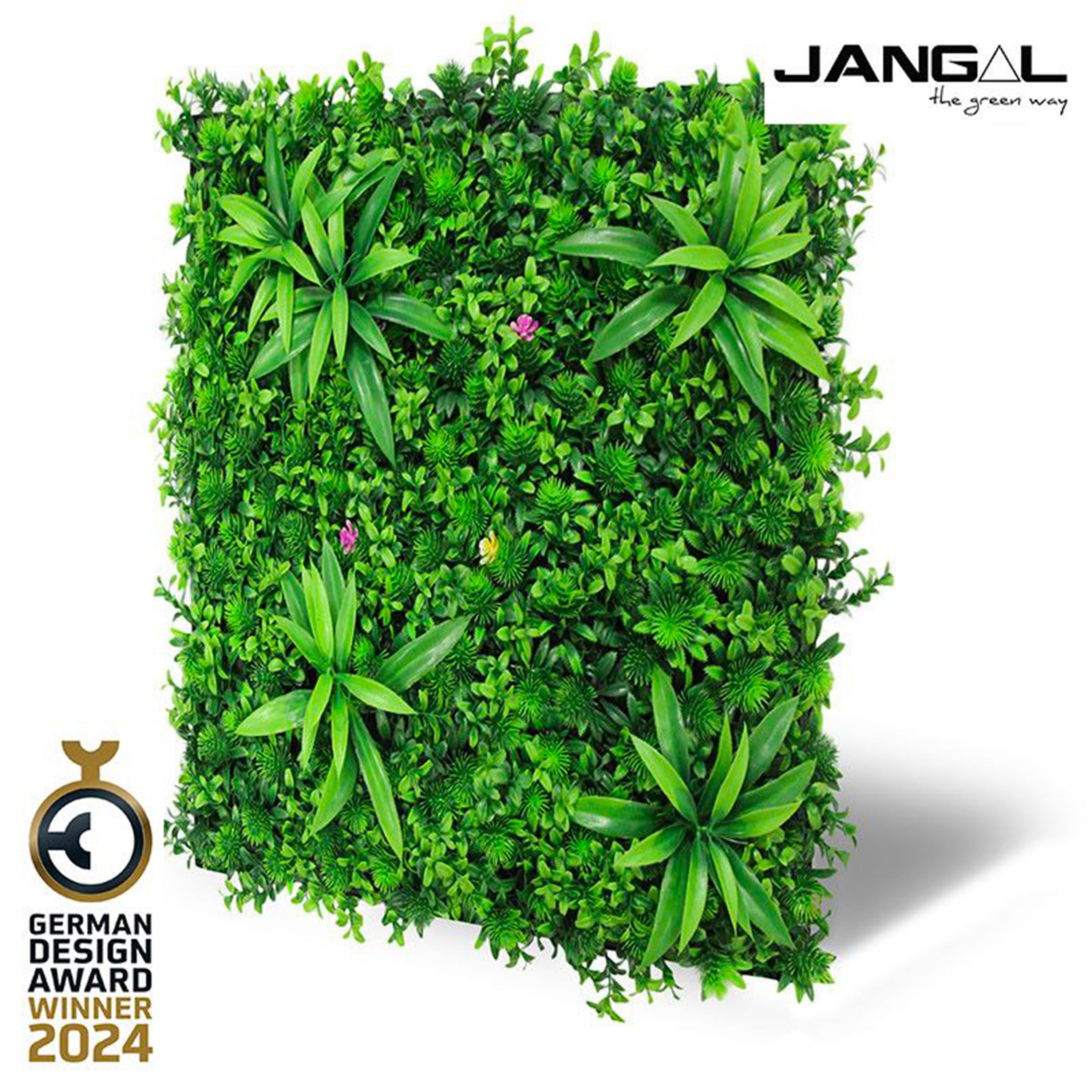 Pannello Acustico Decorativo JANGAL In Flora Sintetica Ultrarealistica - Misura 52x52 Cm, Colore Violetto, Fonoassorbente