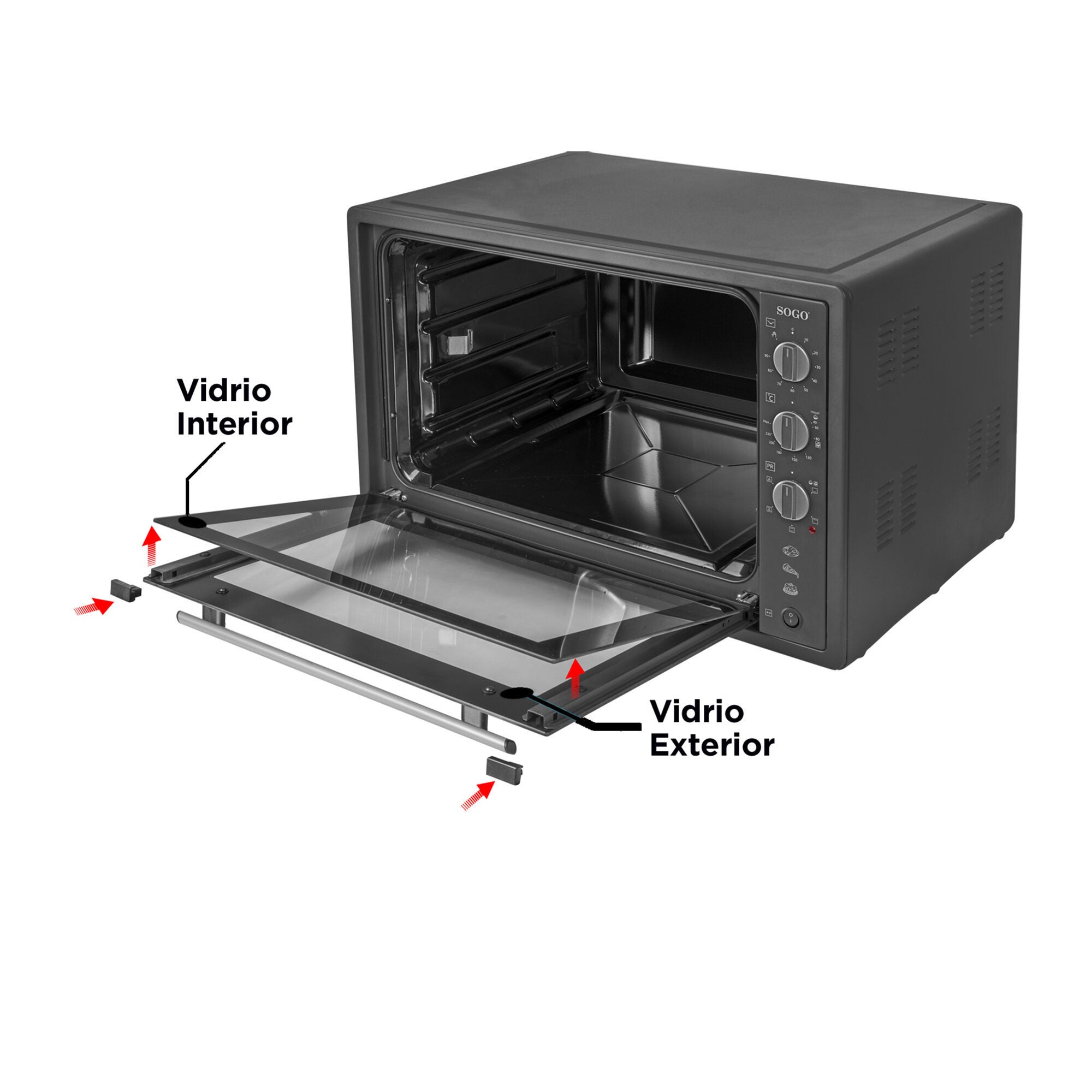 HORNO SOBREMESA DE CONVECCIÓN -70L-2000W - 8