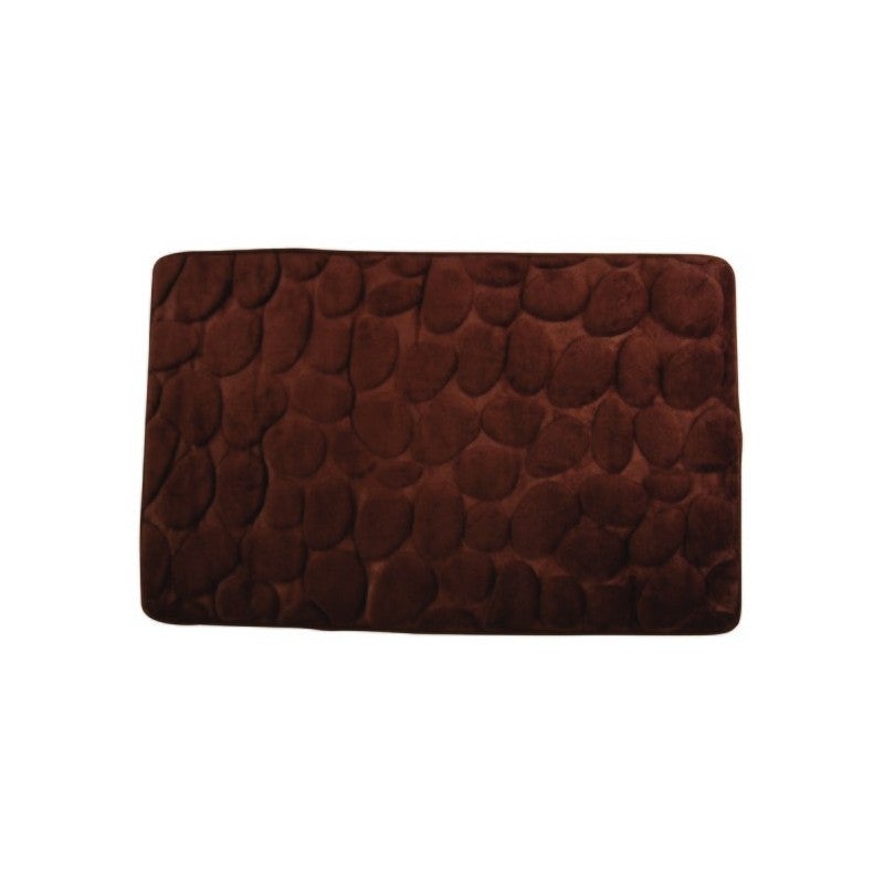 Tapis De Bain Microfibre Pebble 40x60 Cm Fuchsia - Anti-Dérapant Ultra Absorbant MSV