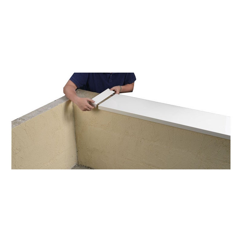 Couvertine aluminium 1 mm Noir RAL 9005 - 2 mètres - Largeur 270mm - 4