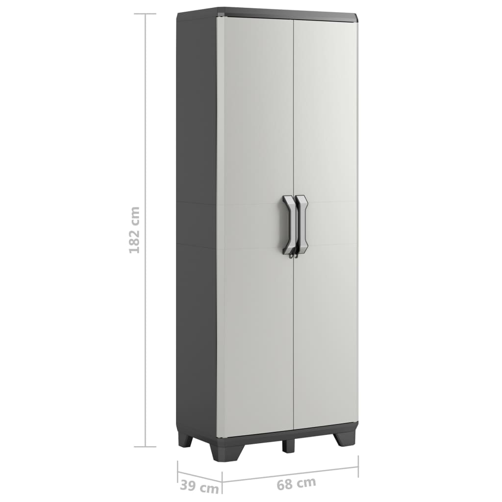Armoire de rangement avec étagères Gear Noir et gris 182 cm Keter - 3