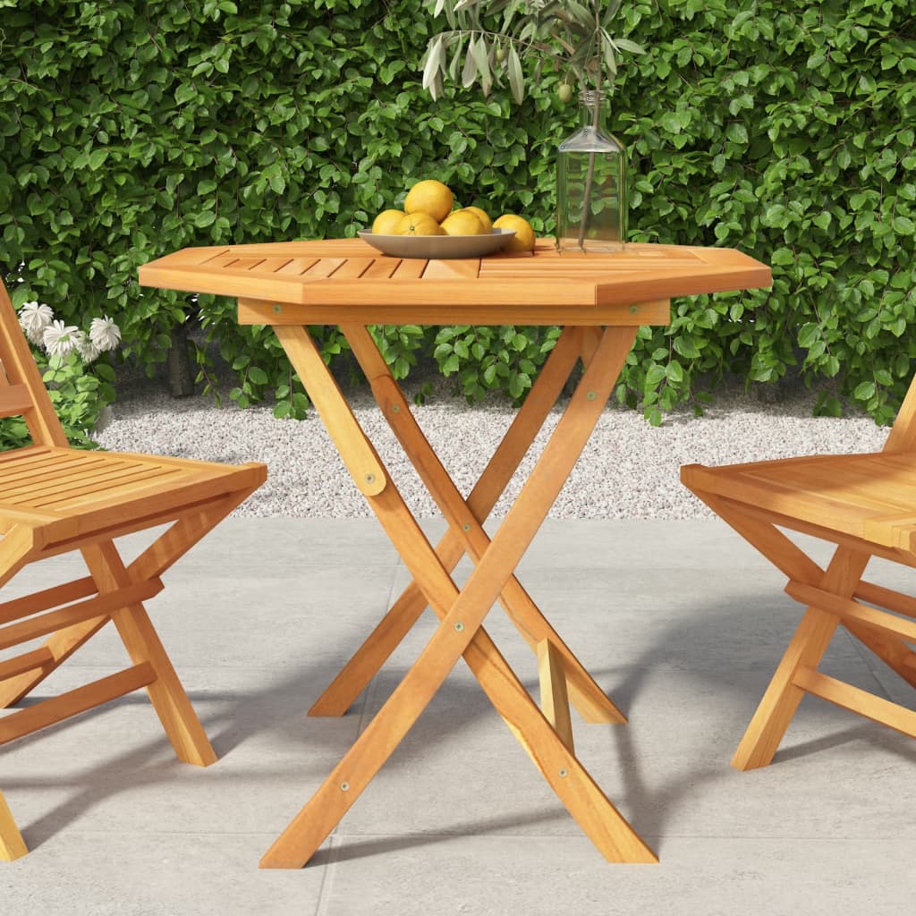 Tavolo da giardino pieghevole 85x85x76 cm Legno massello di teak