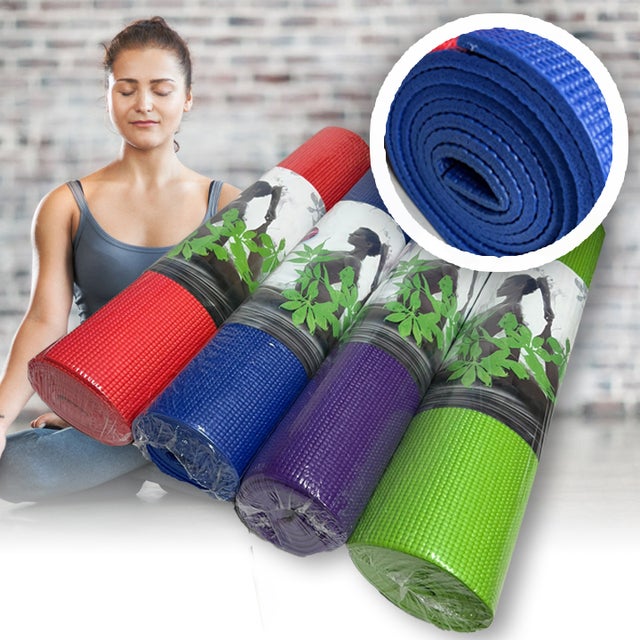 Tappeto Allenamento Fitness Aerobica Palestra Ginnastica,Tappetino Yoga 6mm Antiscivolo 175 x 61x0.6 cm