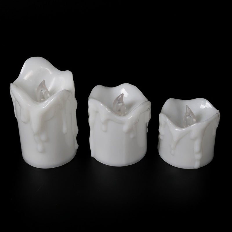 Candele a Led con batterie telecomando temporizzato tremolante Set di candele senza fiamma Tea Light compleanno decorazione della casa candela votiva  15
