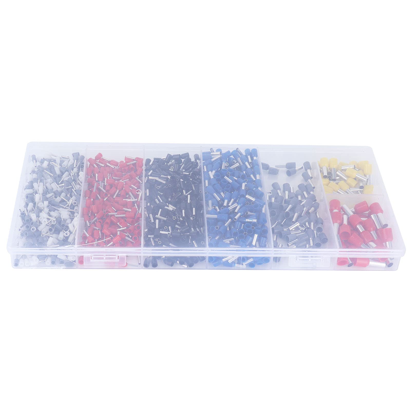 1200 pezzi Kit assortimento connettori per cavi elettrici Terminali per cavi isolati Terminali a crimpare per cavi - 2