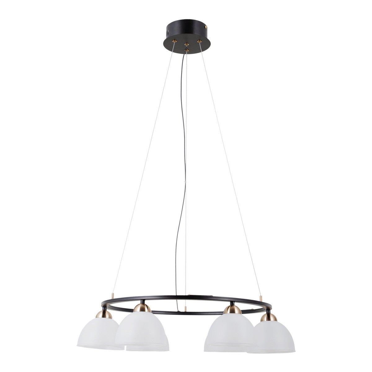 Lampa wisząca MONTIELA LED 30W Ciepła biel 1544lm czarna matowa wym: 120 x 63 x 63 cm Italux