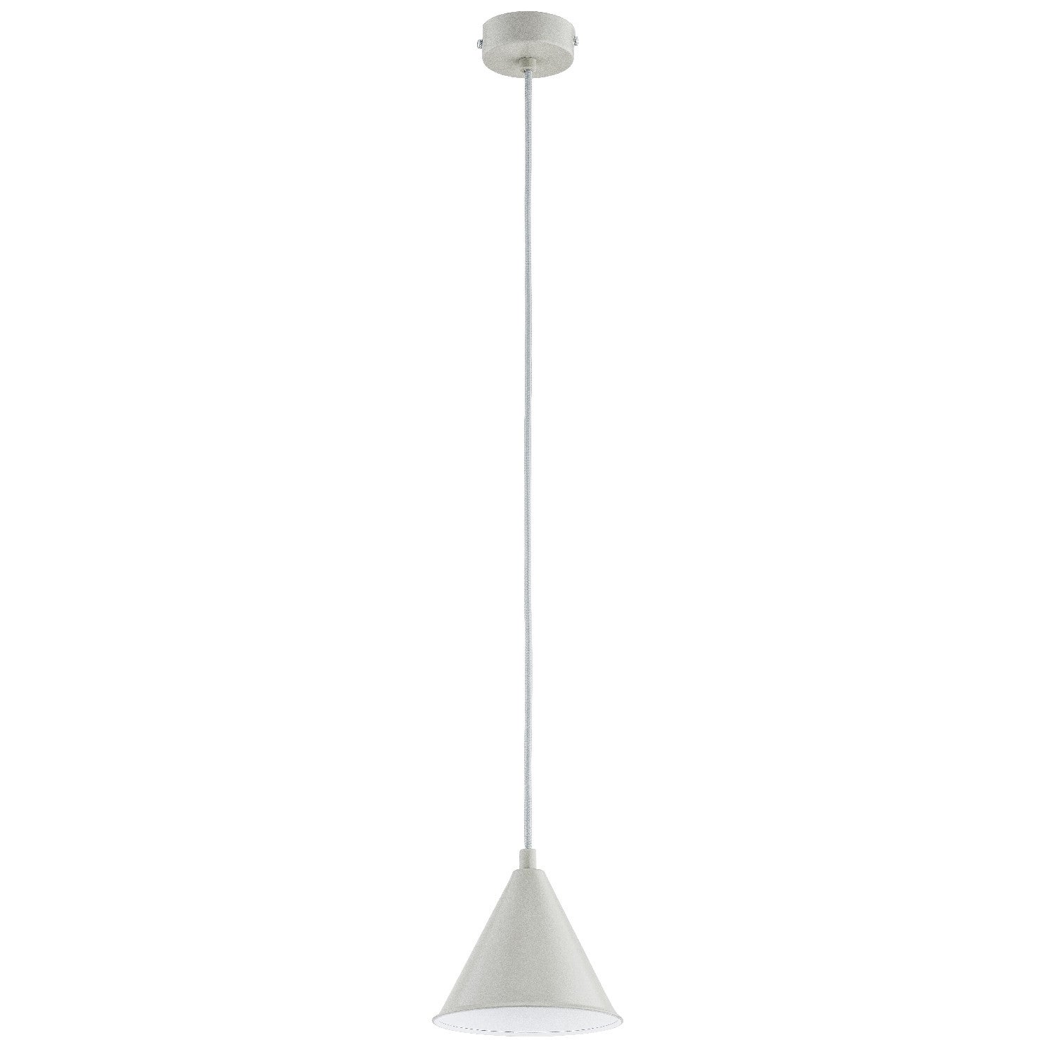 Lampa wisząca Ganna szara 1xE14x10W minimalistyczna wym: 85 x 15 x 15 cm metal Alfa