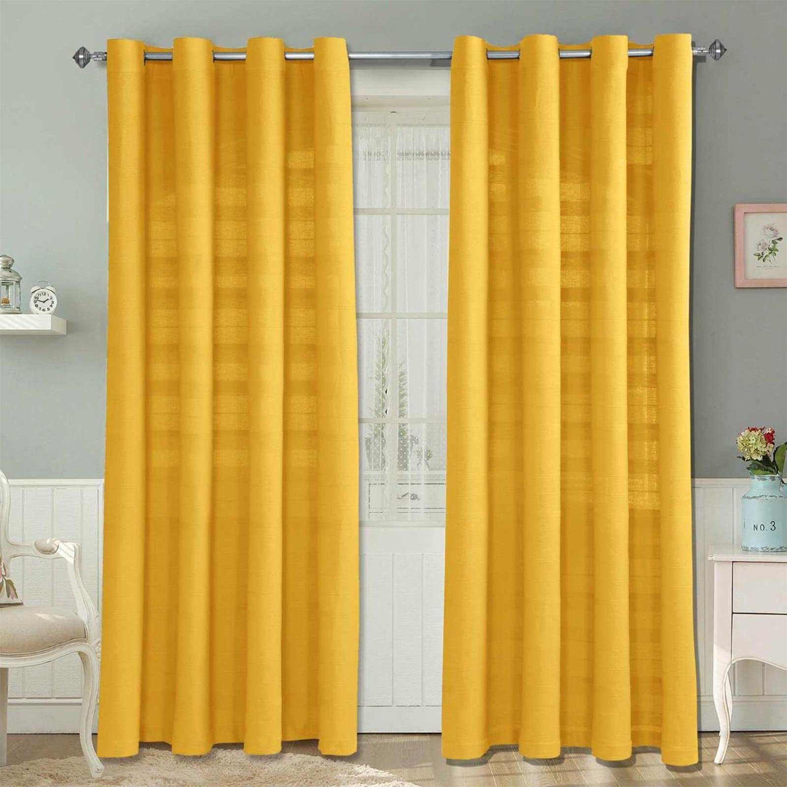 Kit De Rideaux Grip-it GRPCURTKIT – Système D’accroche Fiable, Léger, Couleur Jaune – Pour Maison Ou Commerce