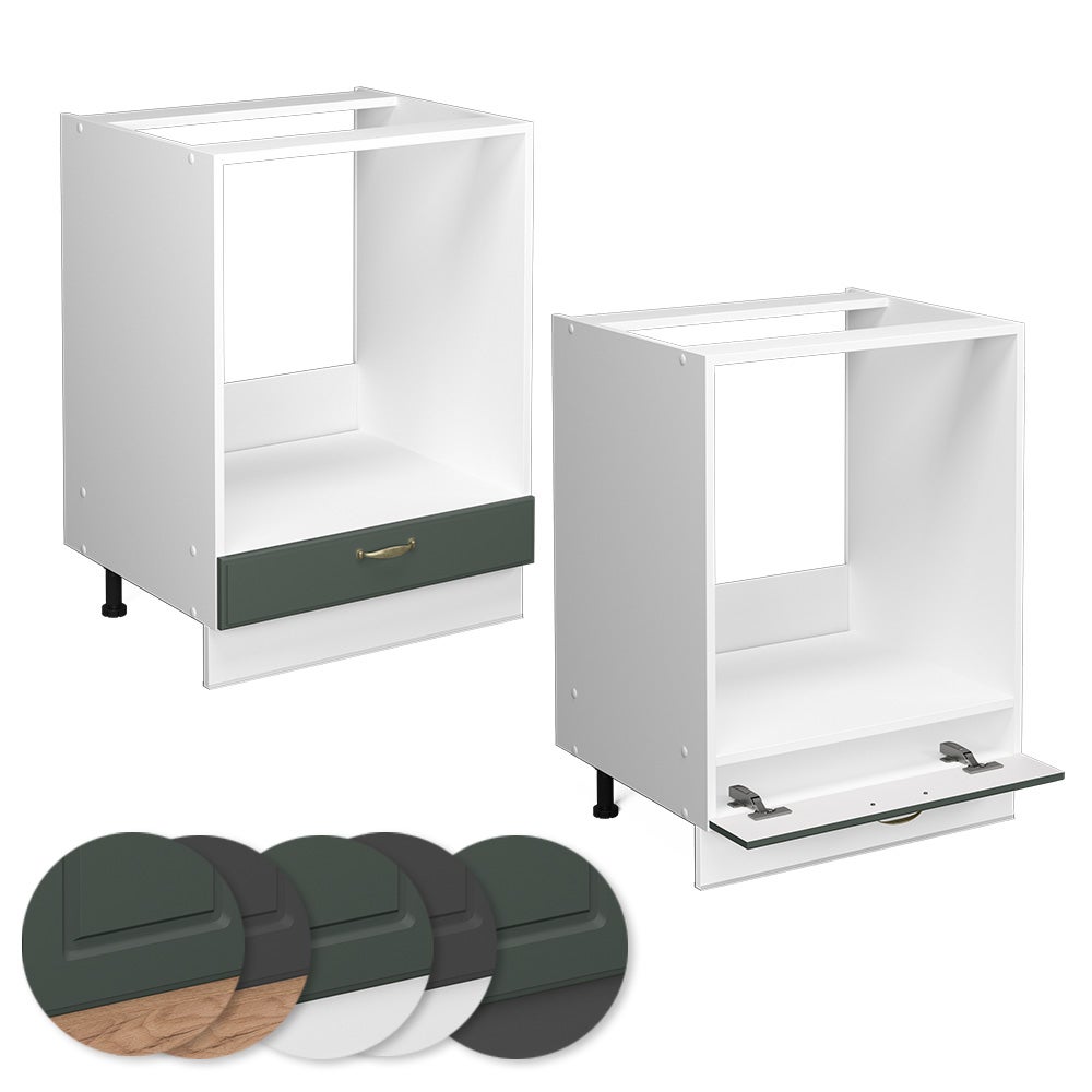 Vicco Meuble pour four Fame-Line, Vert Or Campagne, 60cm sans PT - 5