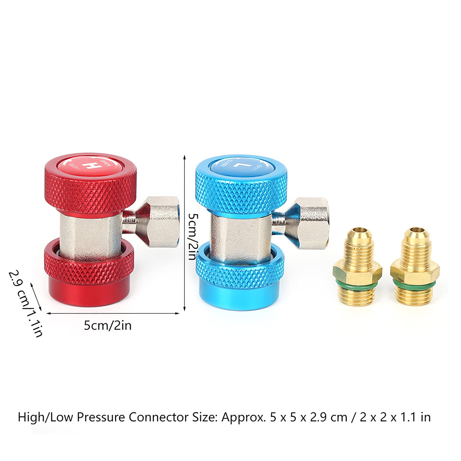 Adattatore Per Serbatoio Refrigerante Con Attacco Rapido Invertito Da 1/4" – Perfetto Per Pompe A Vuoto E Climatizzatori Split