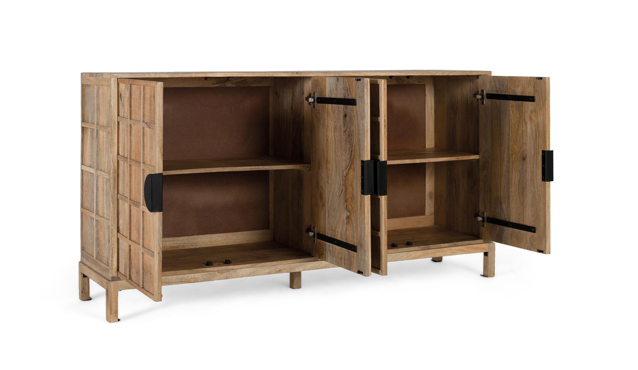 Komoda z drewna mango w stylu japońskim - 91x175x41 GYC - 3