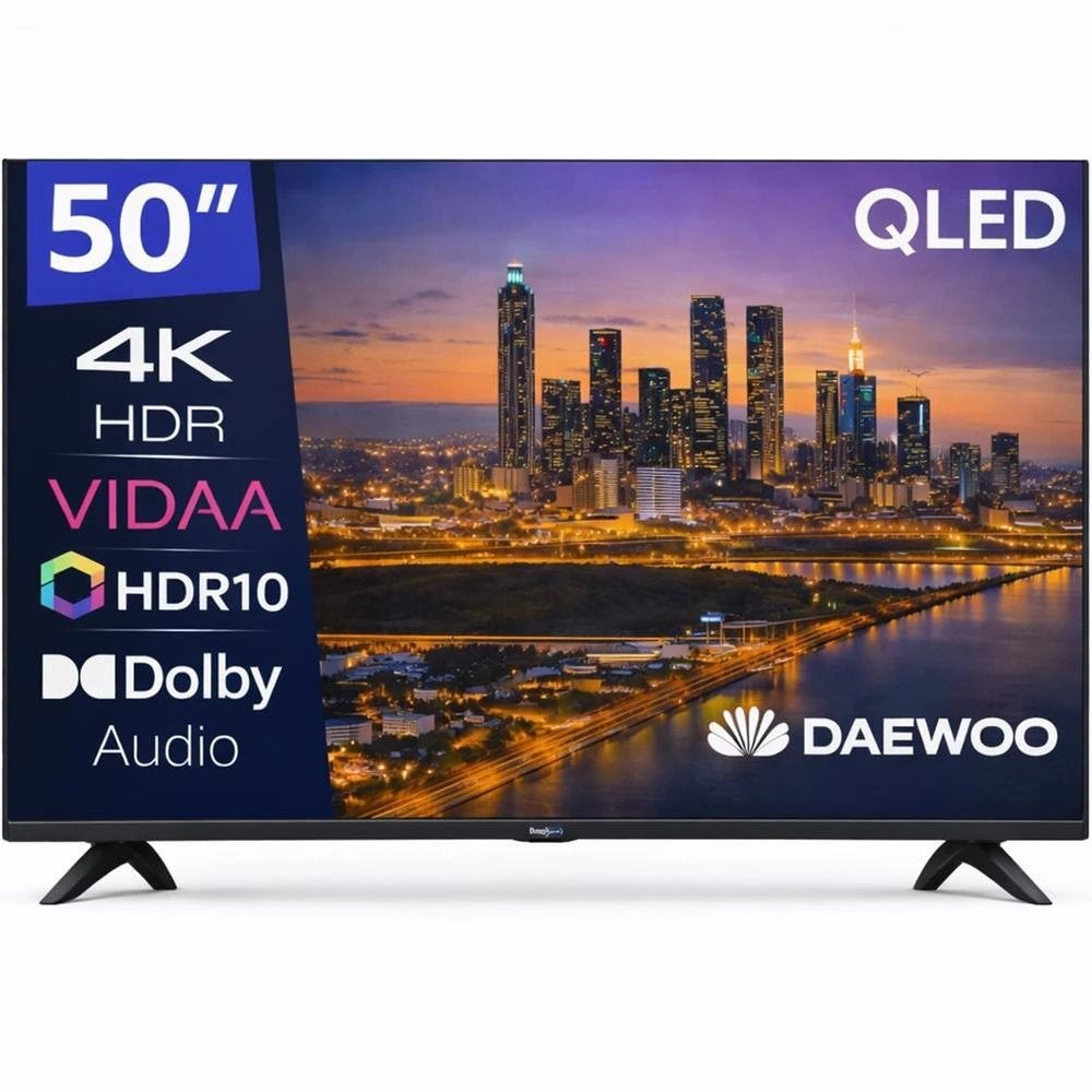 TV Daewoo QLED 50VB56QV 50" 4K UltraHD 60Hz Smart TV VIDAA HDR10 Dolby Audio - Imagen 4