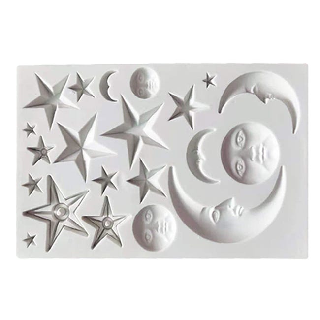Stampi Per Fondente Per Torta Stella Luna Sole, Stampo Per Caramelle Al Stampi Per Fondente Per Torta Stella Luna Sole, Stampo Per Caramelle Al