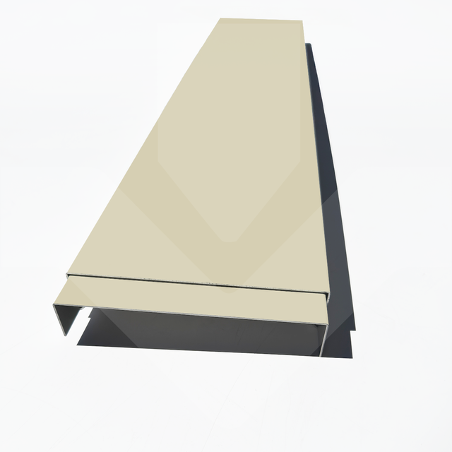 ECLISSE DE COUVERTINE ALUMINIUM PRÉLAQUÉ 15/10 (GAMME 200, RAL 1015 SATINE IVOIRE CLAIR)