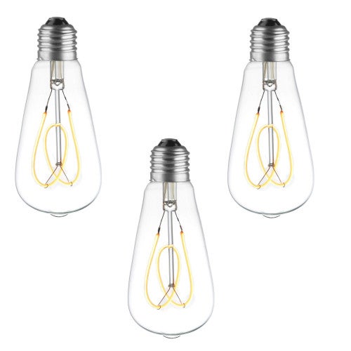 Lot De 5 Ampoules Décoratives IdealLux 25W E27 Type Edison 1900 - Style Vintage