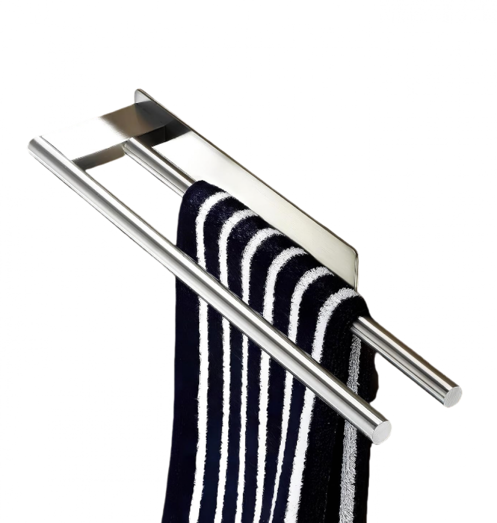 Portasciugamani Da Parete A Due Bracci In Acciaio Inox Portasciugamani Da Bagno Doppio Da 42 Cm Per Bagno E Cucina Spazzolato 85030862 - Foto 9