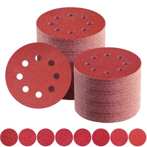 Disques abrasifs pour le bois STIER D125 / P40 / 8 trous, 25 pièces