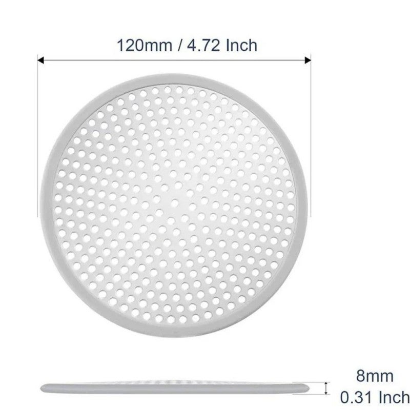 Filtro Anti Intasamento Doccia 12,2x12,2 Cm - Raccogli Capelli Per Scarico Bagno E Cucina, Argento - Foto 4