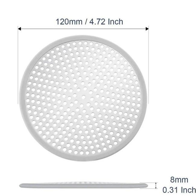 Filtro Anti Intasamento Doccia 12,2x12,2 Cm - Raccogli Capelli Per Scarico Bagno E Cucina, Argento - Foto 4