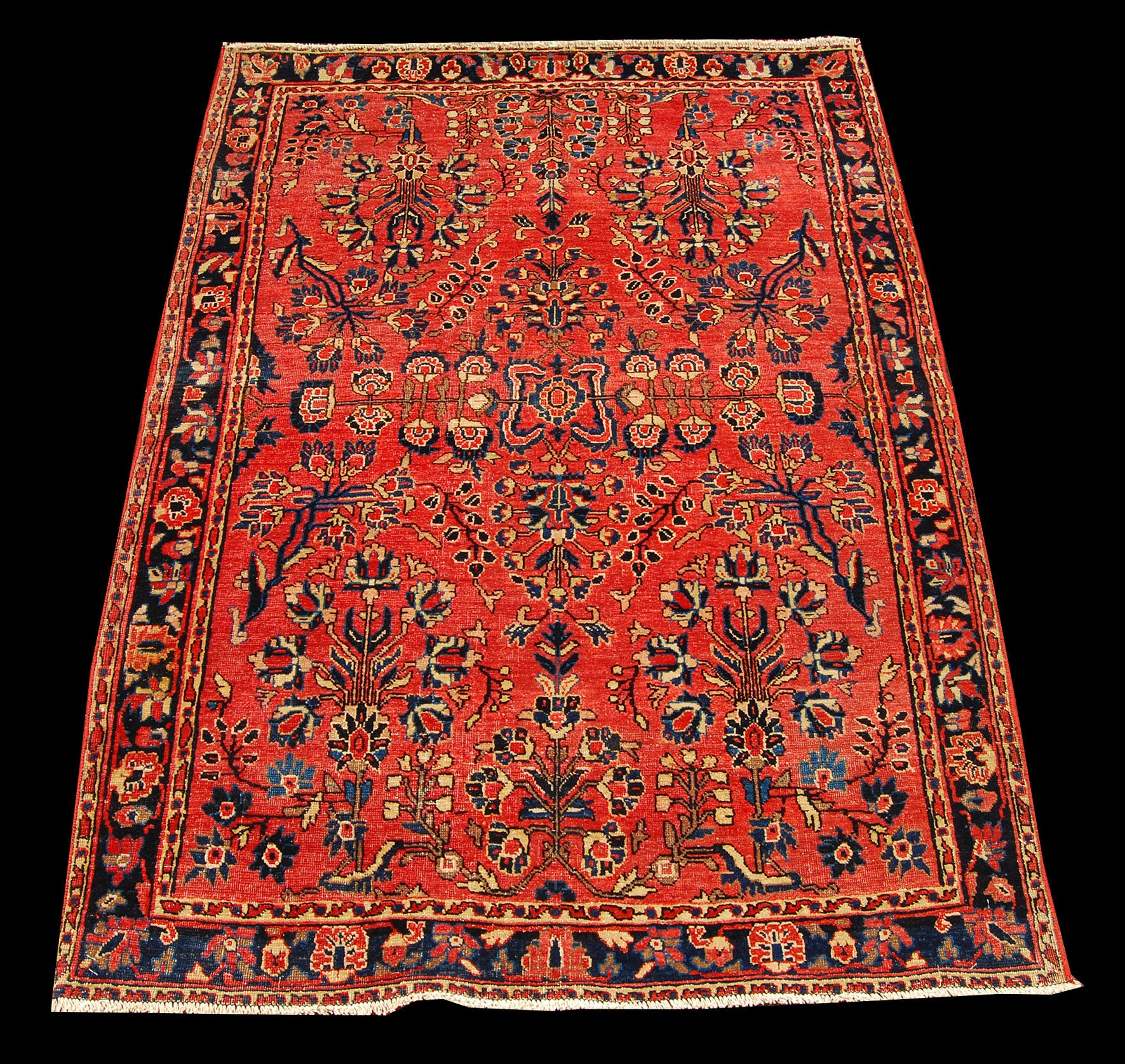 Auténtico kilim/alfombra anudada a mano con certificado de autenticidad. 150x105 galleriafarah1970