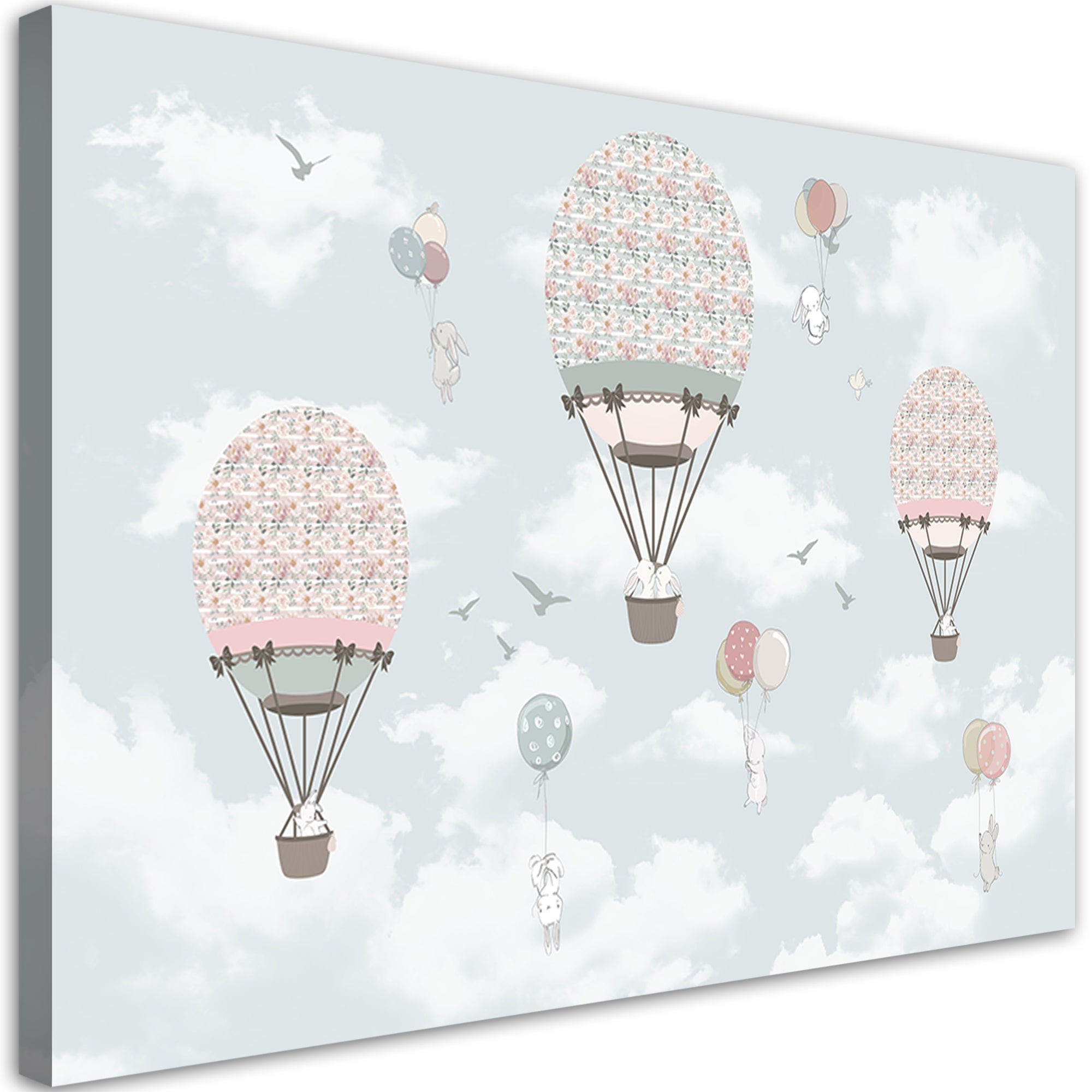 Obraz, Kolorowe zwierzątka balon 100x70