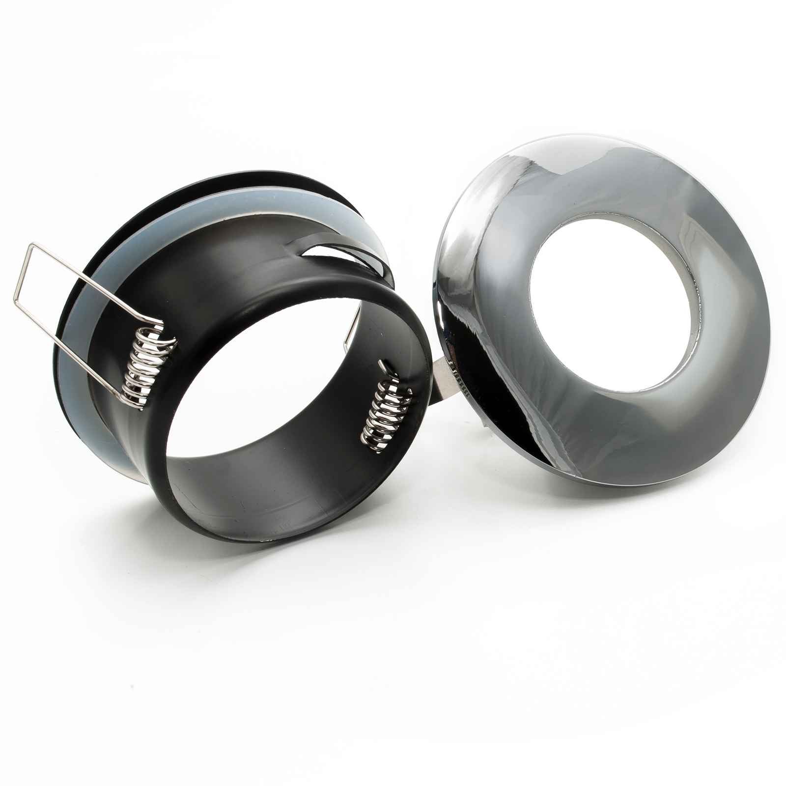 Spot encastré LED 6W 12V Chromothérapie IP65 lampe cabine de douche GU5.3 RGBW RGB 3000K télécommande IR SILVER CHROME - 5