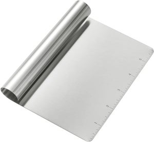 Set 5 Raschietti Per Impasto In Acciaio Inox 304, Con Scala Incisa 15-30 Cm E Impugnatura Antiscivolo Per Pizza, Pane E Dolci