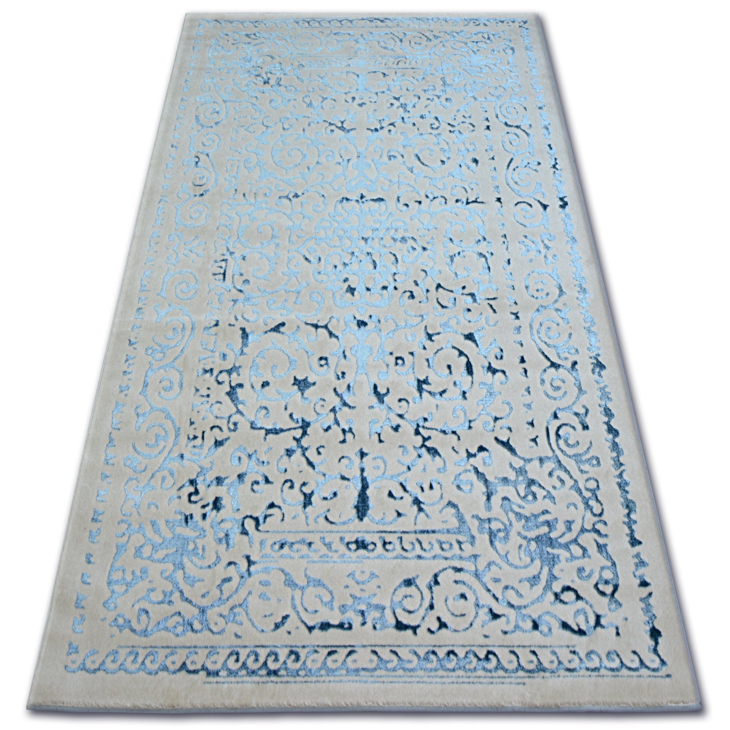 Dywan AKRYL MANYAS 0916 Grey/Blue 80x150 cm