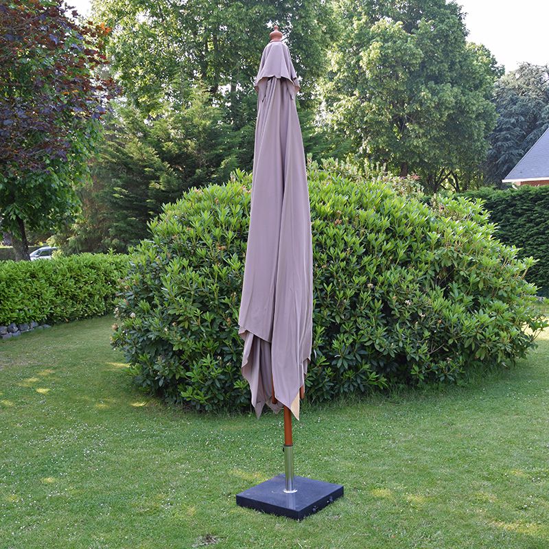 Parasol droit taupe 3x3 m Pegasia - 4
