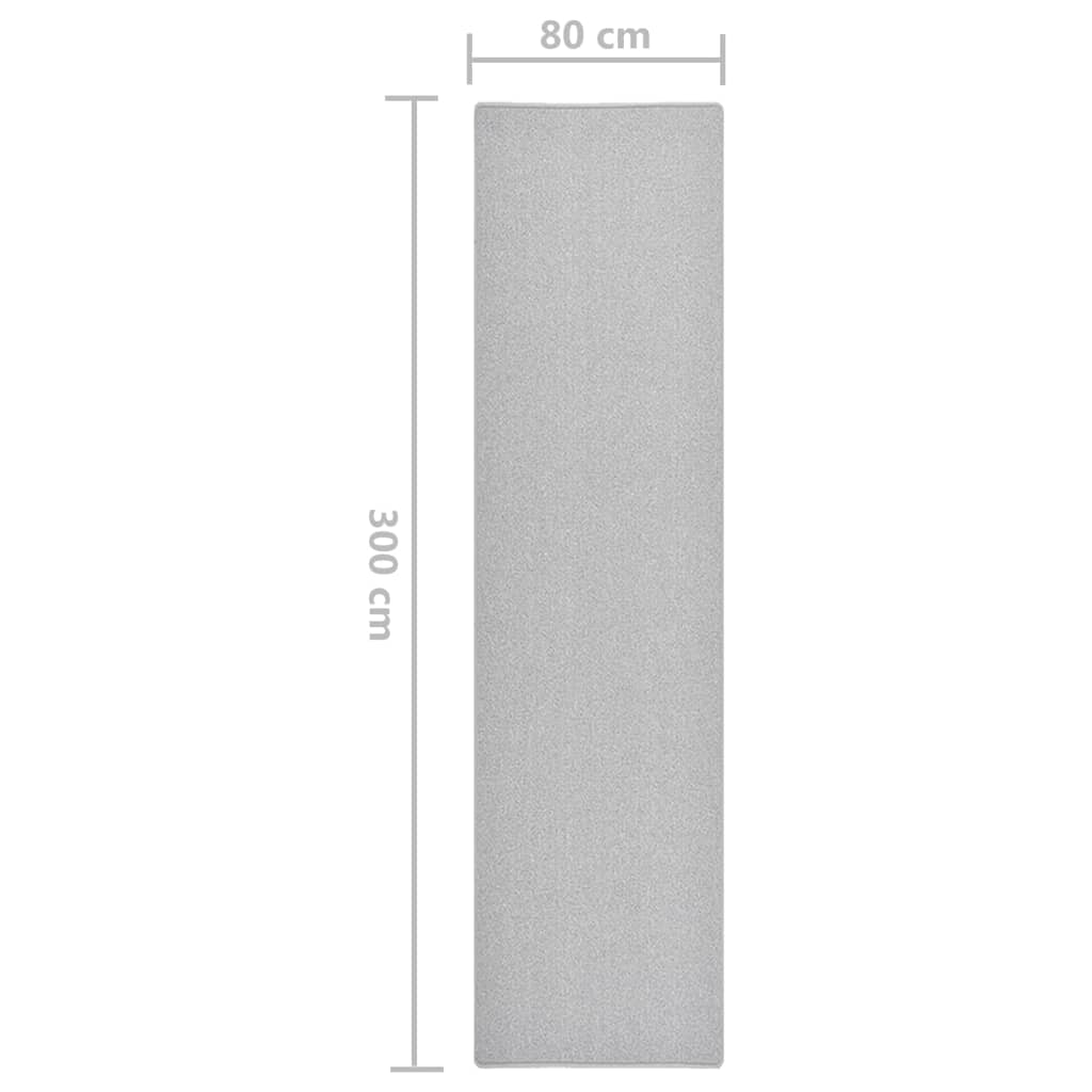 Tapis de couloir Gris clair 80x300 cm - 7