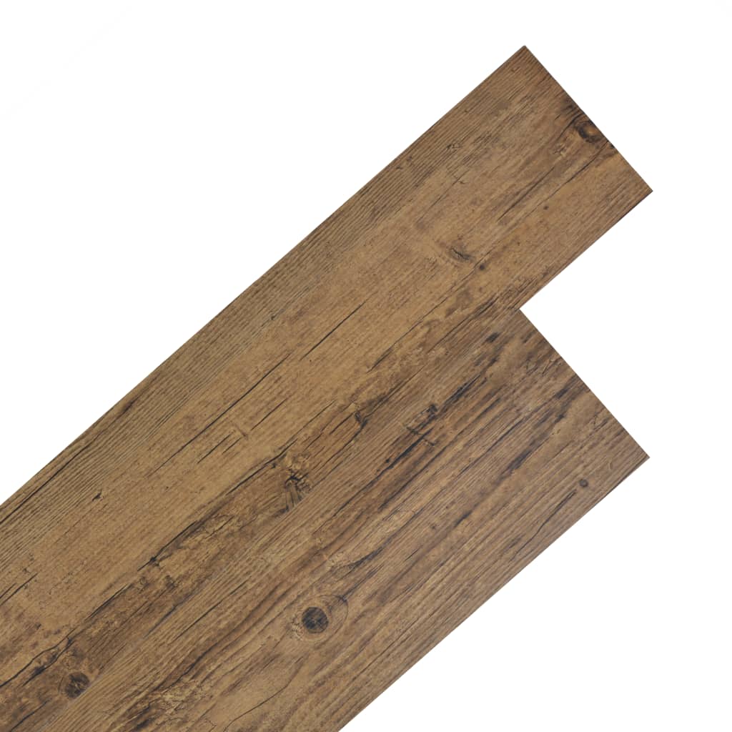 Maison exclusive - lamas para suelo pvc autoadhesivas 5,02m² 2mm marrón nogal
