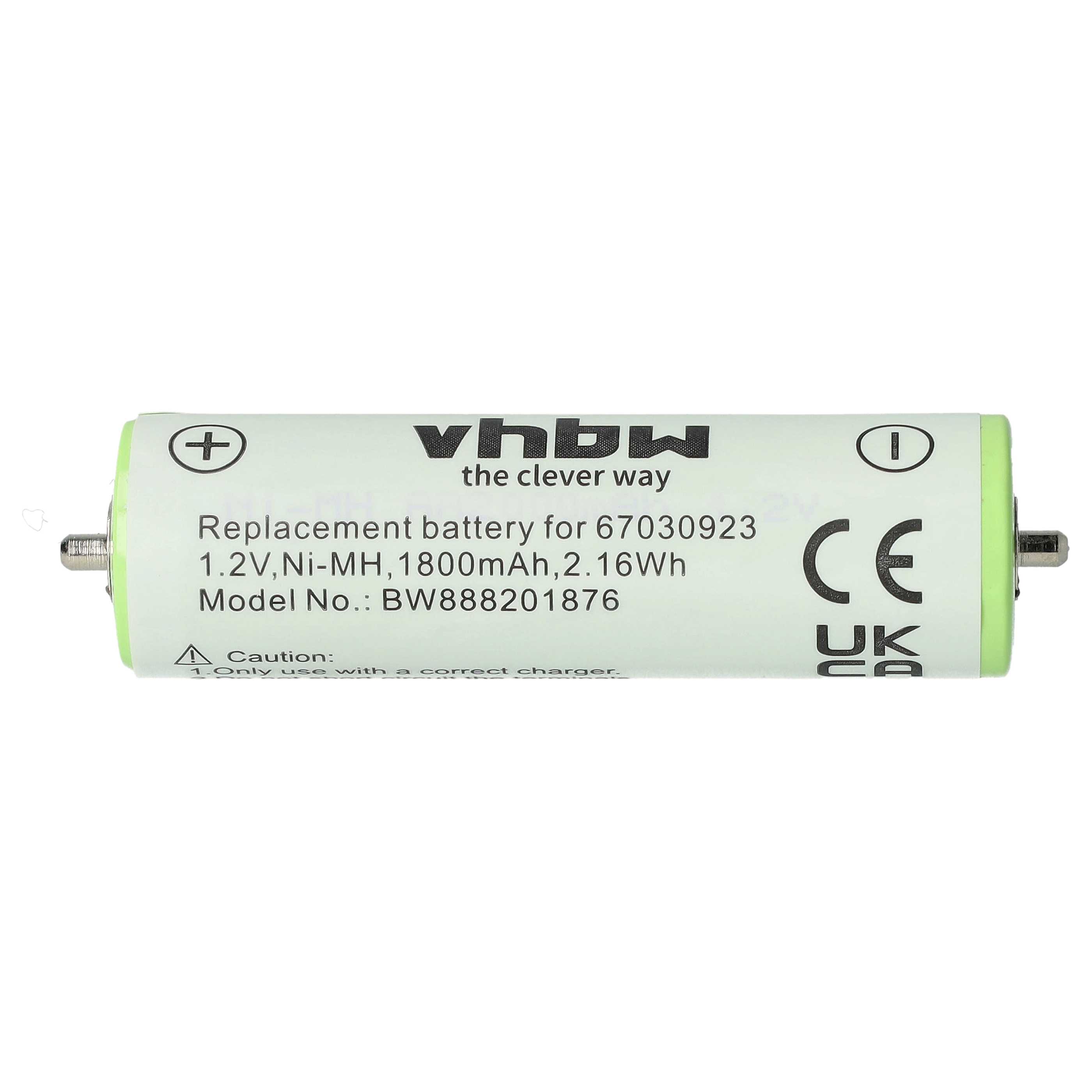 Vhbw batteria compatibile con Braun 5743 SmartControl3 4845, 5744 ...