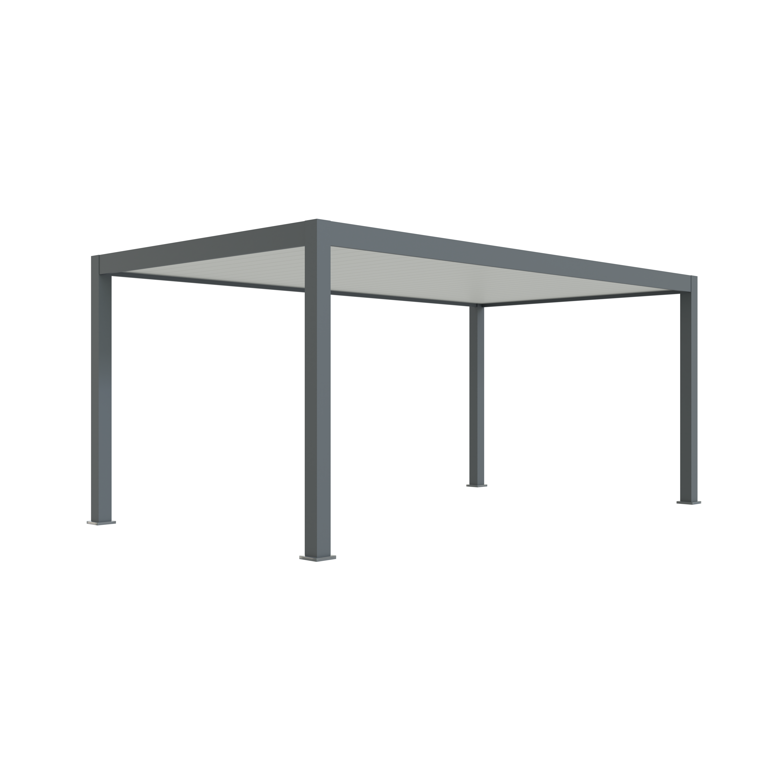 Carport Aluminium 330 x 563 cm PRESTON - 18 m2 - Hauteur : 255 - 1 Voiture - Abri Voiture Autoportant - Sans Déclaration Travaux - 4