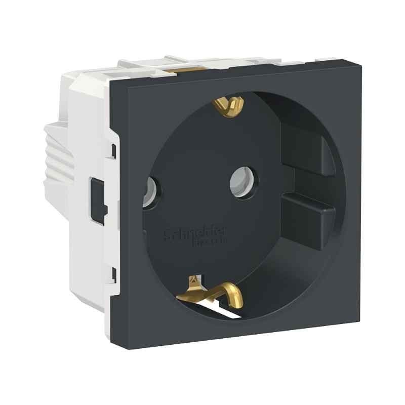 Presa di corrente Schuko antracite New Unica Studio - 2