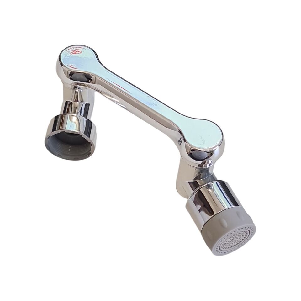 RUBINETTO PROLUNGA LAVABO ROMPIGETTO AREATORE BAGNO ROTANTE BRACCIO GIREVOLE 180 - 3