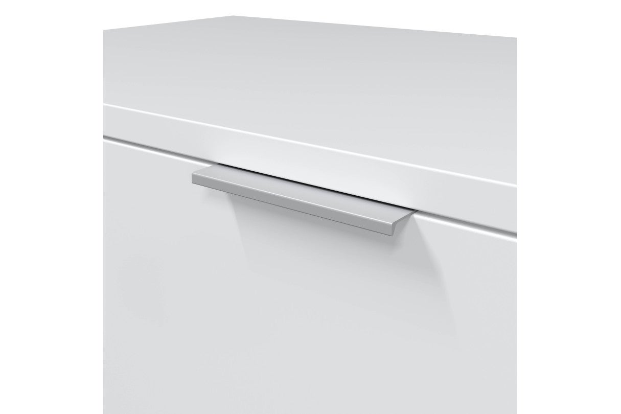 Armoire ENZO 2 portes coulissantes L100 x H200cm - Blanc - 7