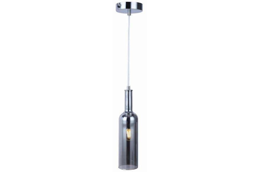 Lampa wisząca Bottle chromowana 1xE27x40W wym: 120 x 8,5 x 8 cm metal Reality