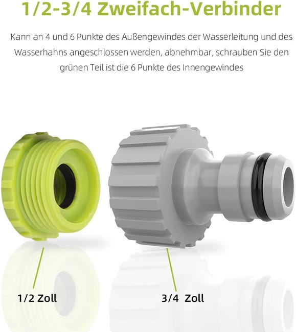 Xiny Tool - Valvola di arresto per tubo da giardino, in ottone Xiny Tool - Valvola di arresto per tubo da giardino, in ottone